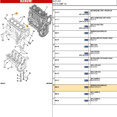 6968.43 Berlingo Silindir Kapak Sabitleme Burcu 11x14 PSA Orjinal