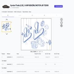 8200603359 Symbol Thalia 1.4 Alternatör Kayış Gergisi Mais Orjinal