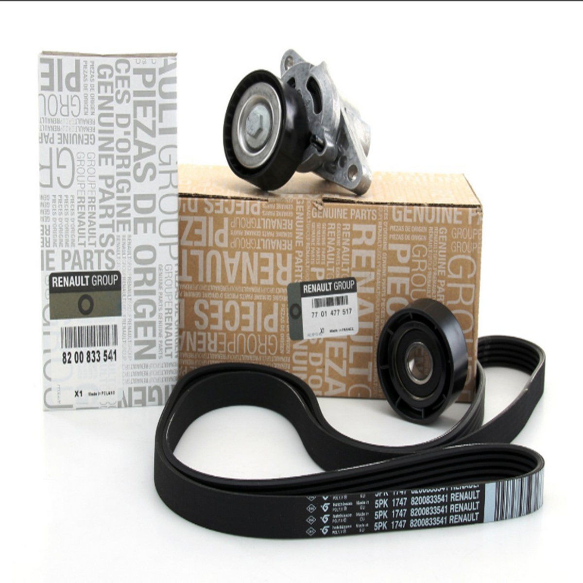 7701477517 Symbol Thalia 1.4 Alternatör Kayış Kiti Mais Orjinal