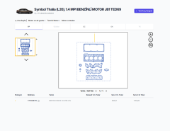 7701468710 Symbol 1.4 Üst Takım Conta Payen DY030