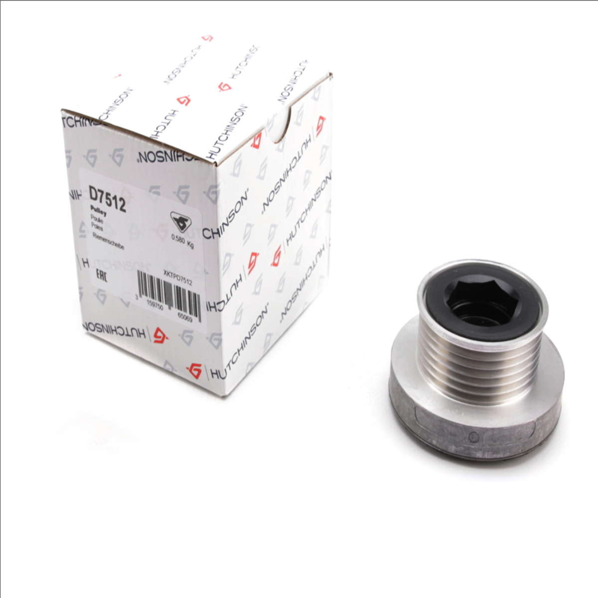 7701477689 Alternatör Kasnağı Damperli 6 Kanal Hutchison D7512